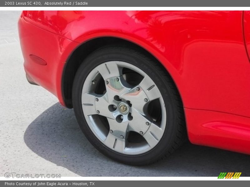 Absolutely Red / Saddle 2003 Lexus SC 430