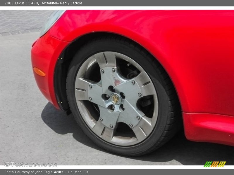 Absolutely Red / Saddle 2003 Lexus SC 430