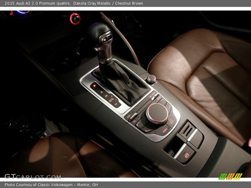 Dakota Gray Metallic / Chestnut Brown 2015 Audi A3 2.0 Premium quattro