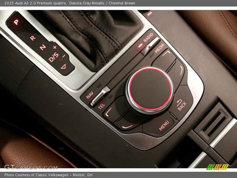 Dakota Gray Metallic / Chestnut Brown 2015 Audi A3 2.0 Premium quattro