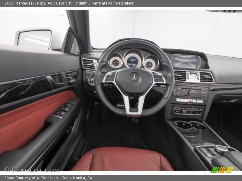 Iridium Silver Metallic / Red/Black 2016 Mercedes-Benz E 400 Cabriolet