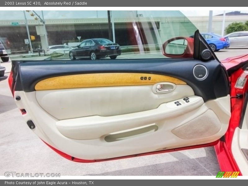 Absolutely Red / Saddle 2003 Lexus SC 430