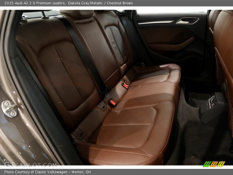 Dakota Gray Metallic / Chestnut Brown 2015 Audi A3 2.0 Premium quattro