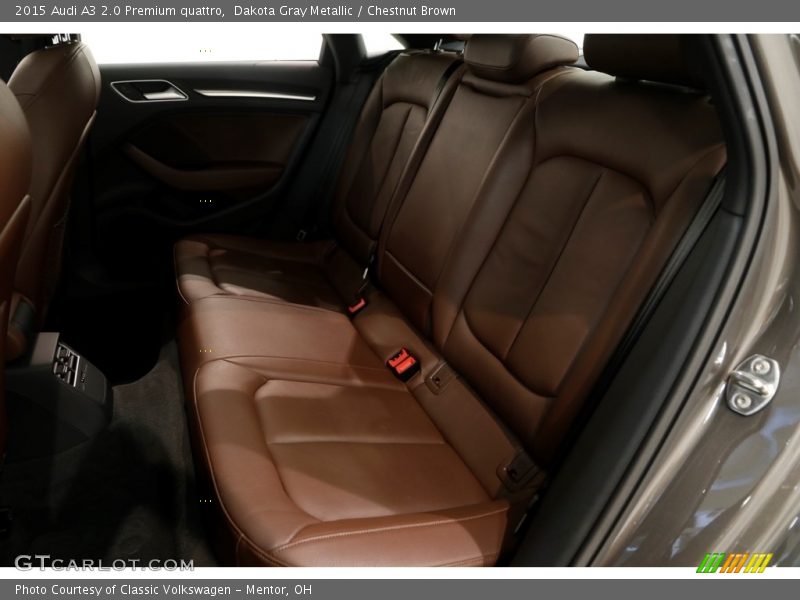 Dakota Gray Metallic / Chestnut Brown 2015 Audi A3 2.0 Premium quattro