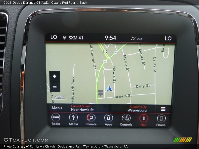 Octane Red Pearl / Black 2018 Dodge Durango GT AWD