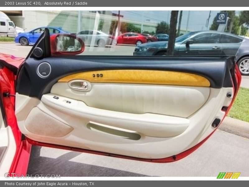Absolutely Red / Saddle 2003 Lexus SC 430