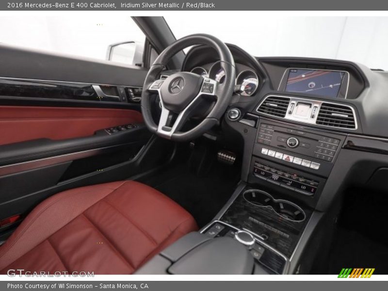 Iridium Silver Metallic / Red/Black 2016 Mercedes-Benz E 400 Cabriolet