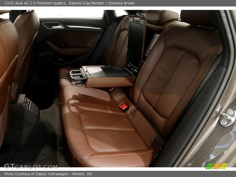 Dakota Gray Metallic / Chestnut Brown 2015 Audi A3 2.0 Premium quattro
