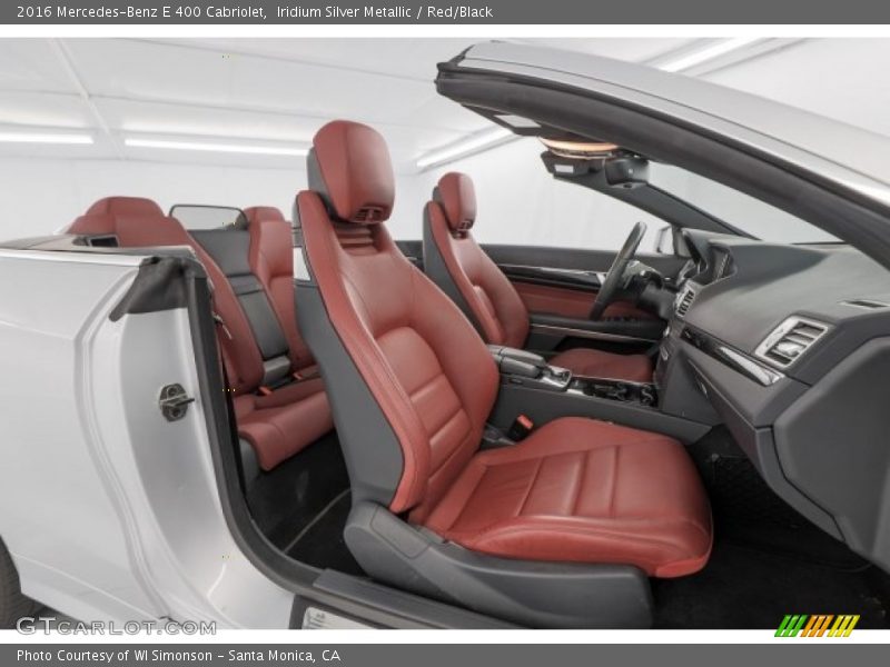 Iridium Silver Metallic / Red/Black 2016 Mercedes-Benz E 400 Cabriolet