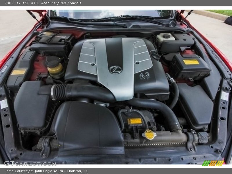 Absolutely Red / Saddle 2003 Lexus SC 430