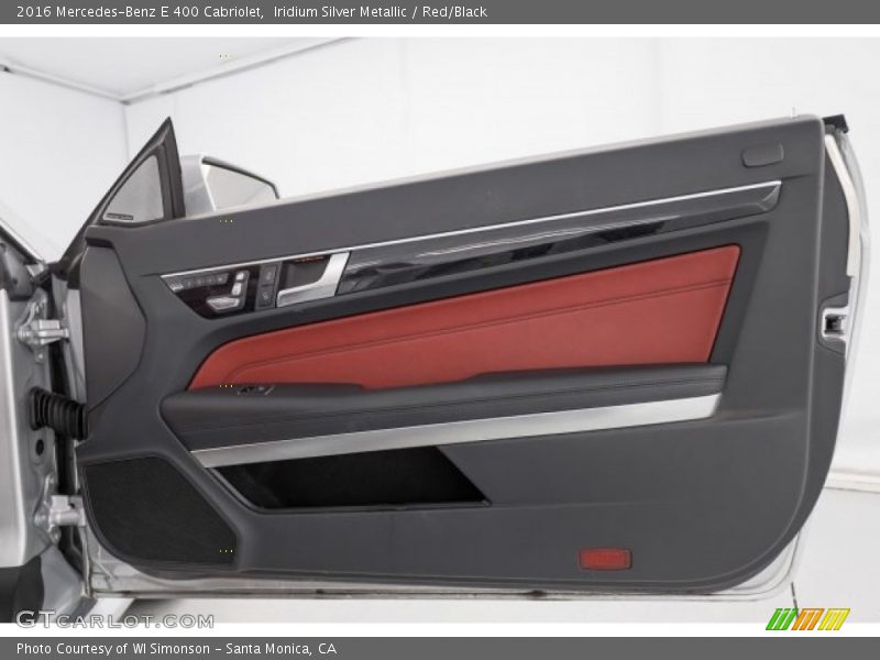 Iridium Silver Metallic / Red/Black 2016 Mercedes-Benz E 400 Cabriolet