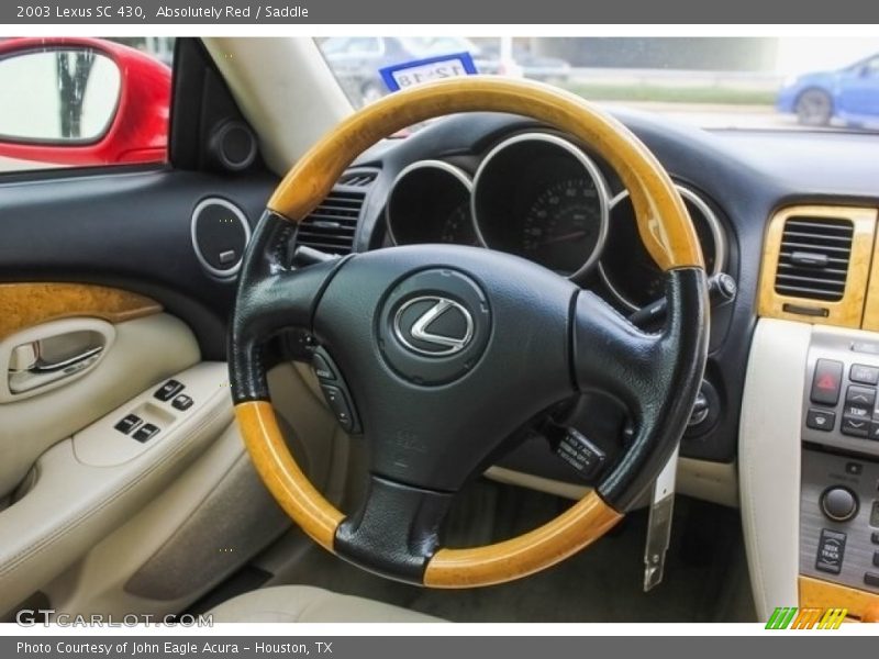 Absolutely Red / Saddle 2003 Lexus SC 430