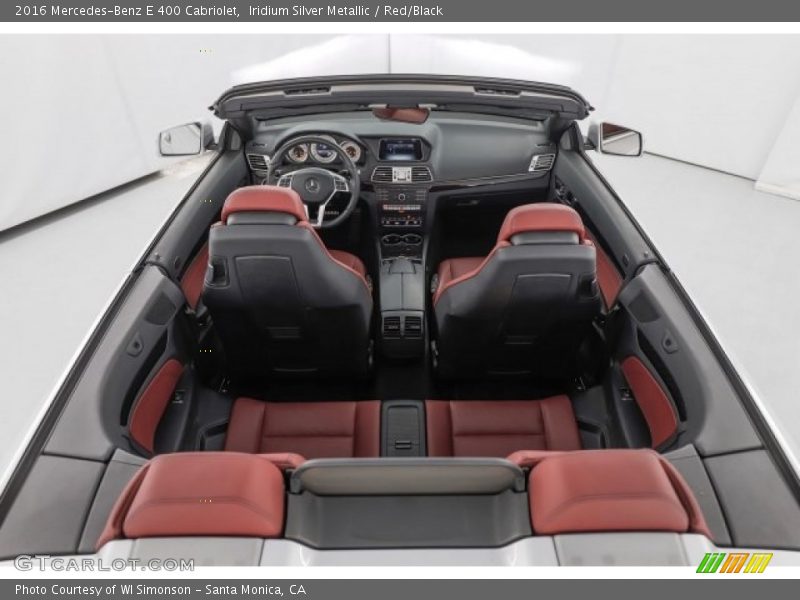 Iridium Silver Metallic / Red/Black 2016 Mercedes-Benz E 400 Cabriolet