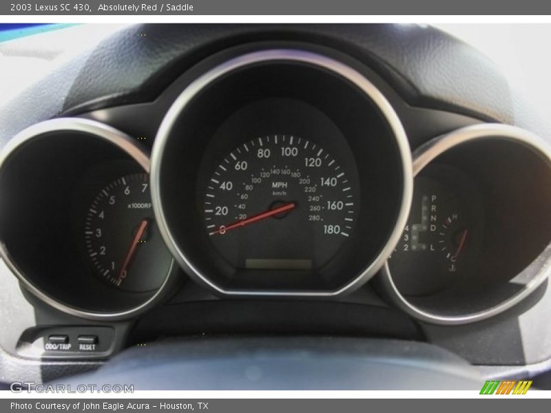 Absolutely Red / Saddle 2003 Lexus SC 430