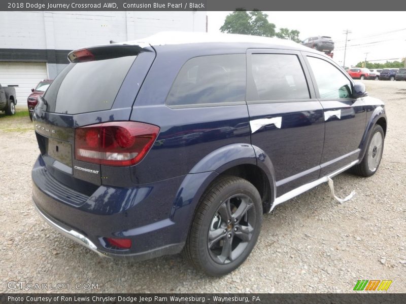 Contusion Blue Pearl / Black 2018 Dodge Journey Crossroad AWD