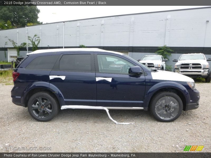 Contusion Blue Pearl / Black 2018 Dodge Journey Crossroad AWD