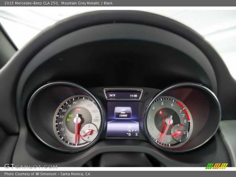Mountain Grey Metallic / Black 2015 Mercedes-Benz CLA 250