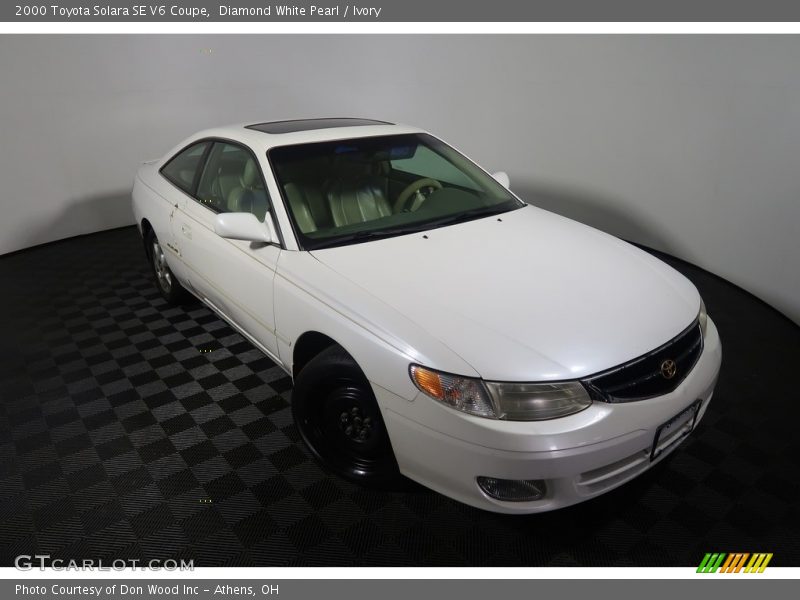 Diamond White Pearl / Ivory 2000 Toyota Solara SE V6 Coupe