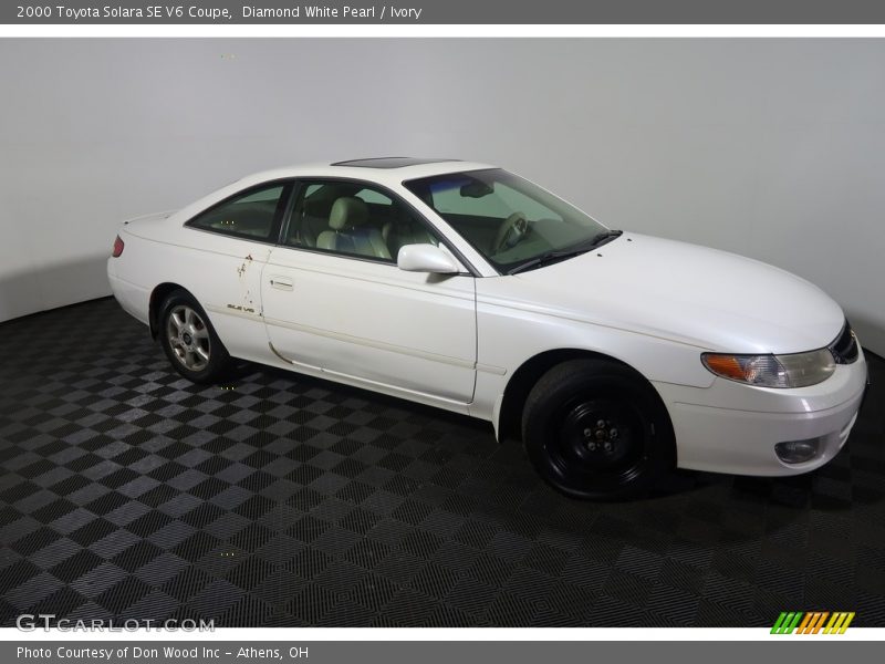 Diamond White Pearl / Ivory 2000 Toyota Solara SE V6 Coupe