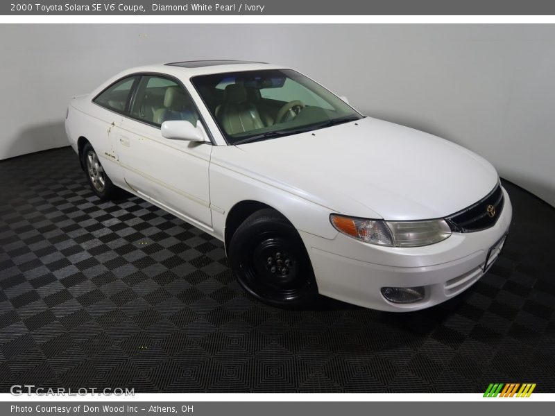 Diamond White Pearl / Ivory 2000 Toyota Solara SE V6 Coupe