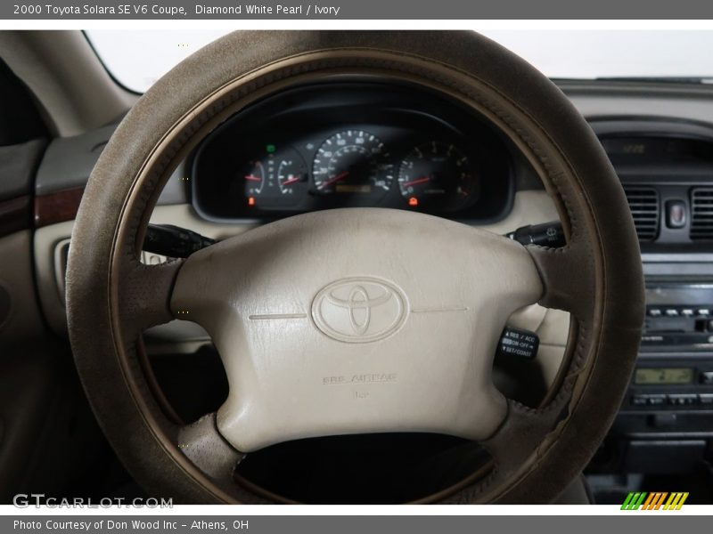 Diamond White Pearl / Ivory 2000 Toyota Solara SE V6 Coupe
