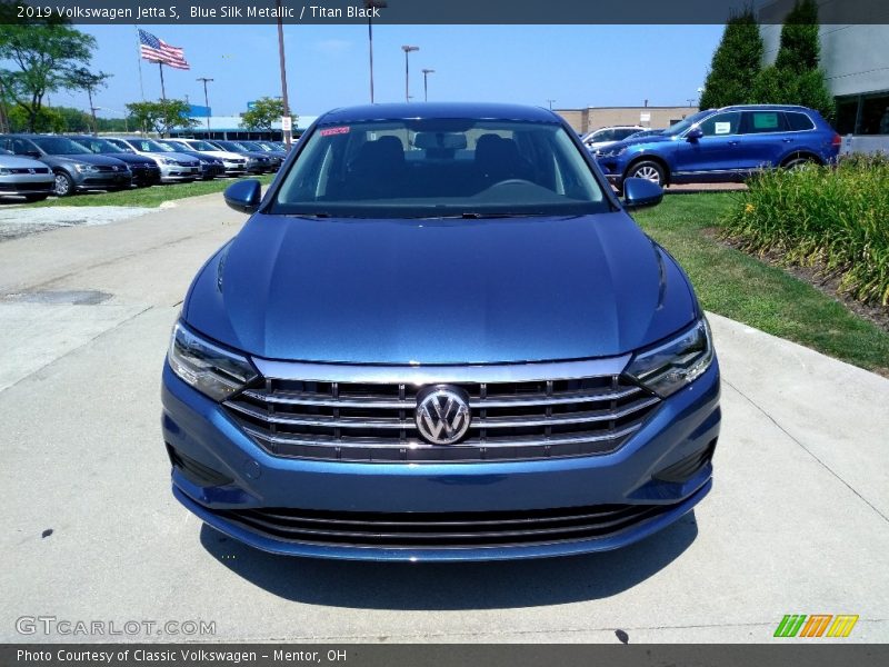 Blue Silk Metallic / Titan Black 2019 Volkswagen Jetta S