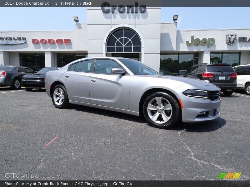 Billet Metallic / Black 2017 Dodge Charger SXT