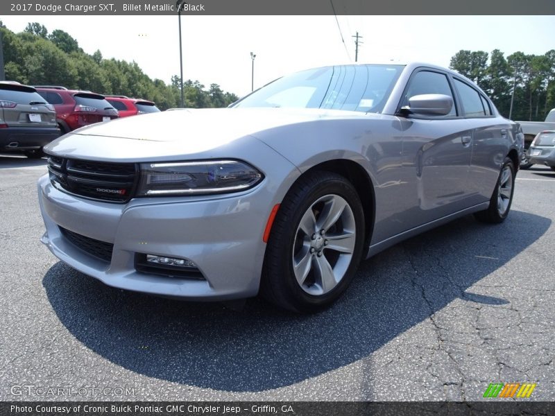 Billet Metallic / Black 2017 Dodge Charger SXT