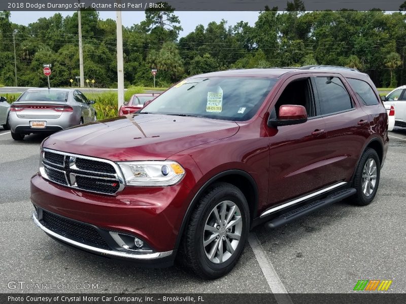 Octane Red Pearl / Black 2018 Dodge Durango SXT