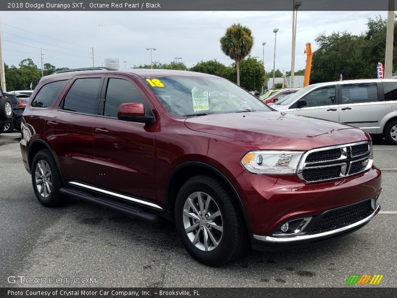 Octane Red Pearl / Black 2018 Dodge Durango SXT