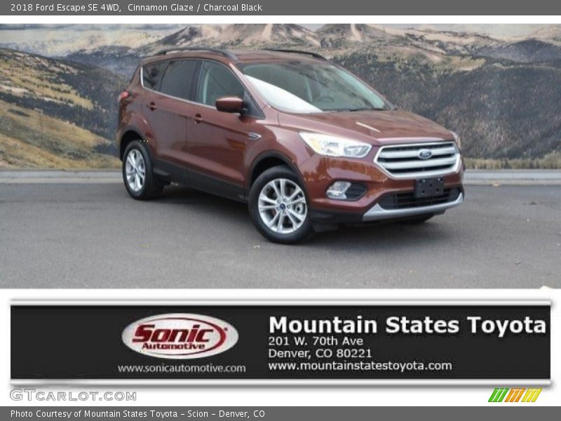 Cinnamon Glaze / Charcoal Black 2018 Ford Escape SE 4WD
