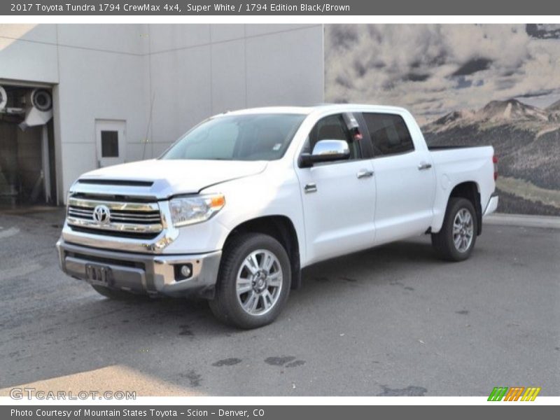 Super White / 1794 Edition Black/Brown 2017 Toyota Tundra 1794 CrewMax 4x4