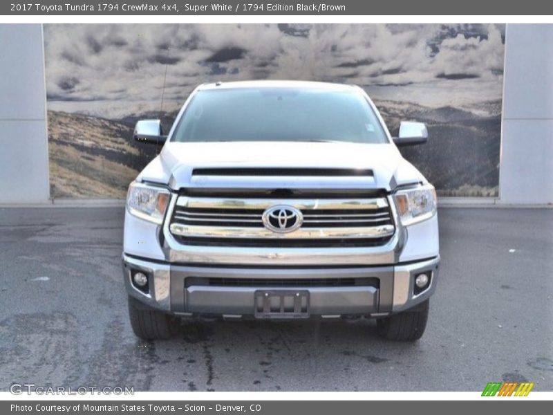 Super White / 1794 Edition Black/Brown 2017 Toyota Tundra 1794 CrewMax 4x4