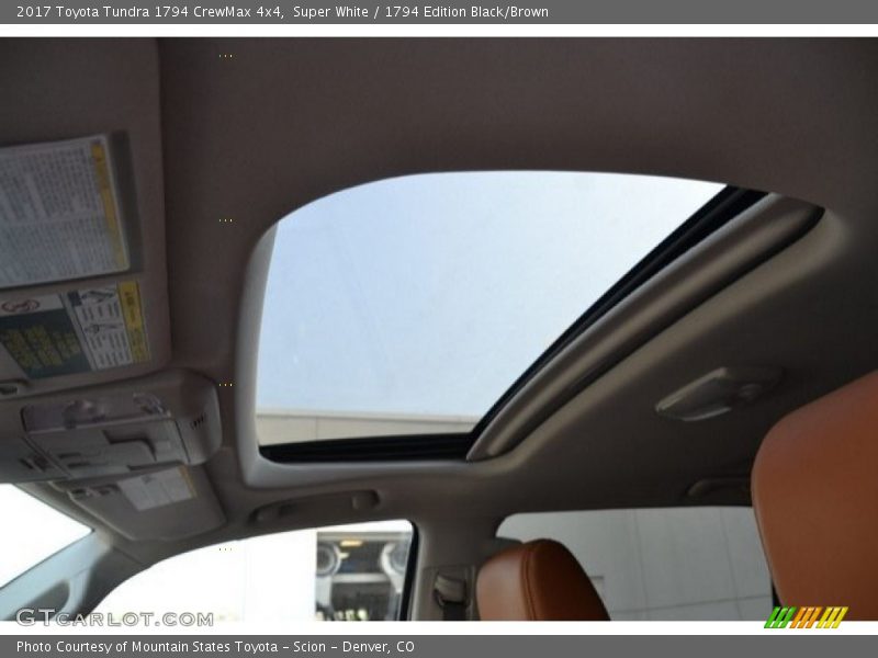 Super White / 1794 Edition Black/Brown 2017 Toyota Tundra 1794 CrewMax 4x4