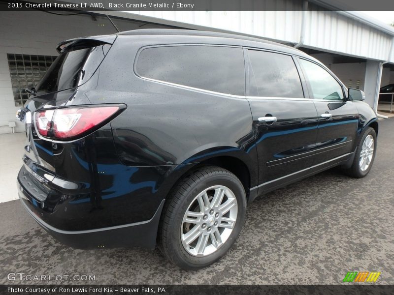 Black Granite Metallic / Ebony 2015 Chevrolet Traverse LT AWD
