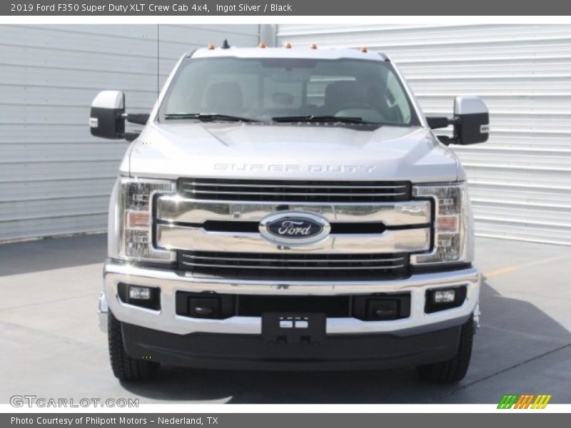 Ingot Silver / Black 2019 Ford F350 Super Duty XLT Crew Cab 4x4