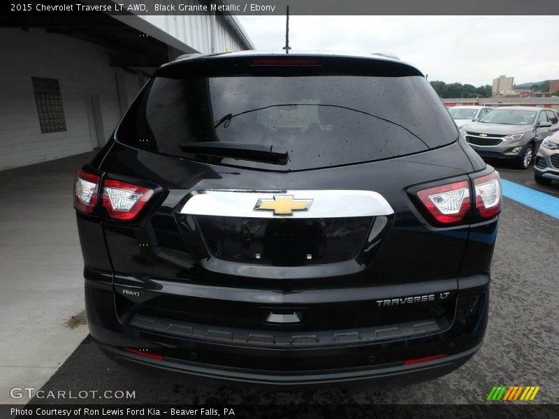 Black Granite Metallic / Ebony 2015 Chevrolet Traverse LT AWD
