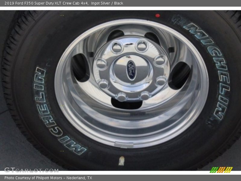 Ingot Silver / Black 2019 Ford F350 Super Duty XLT Crew Cab 4x4