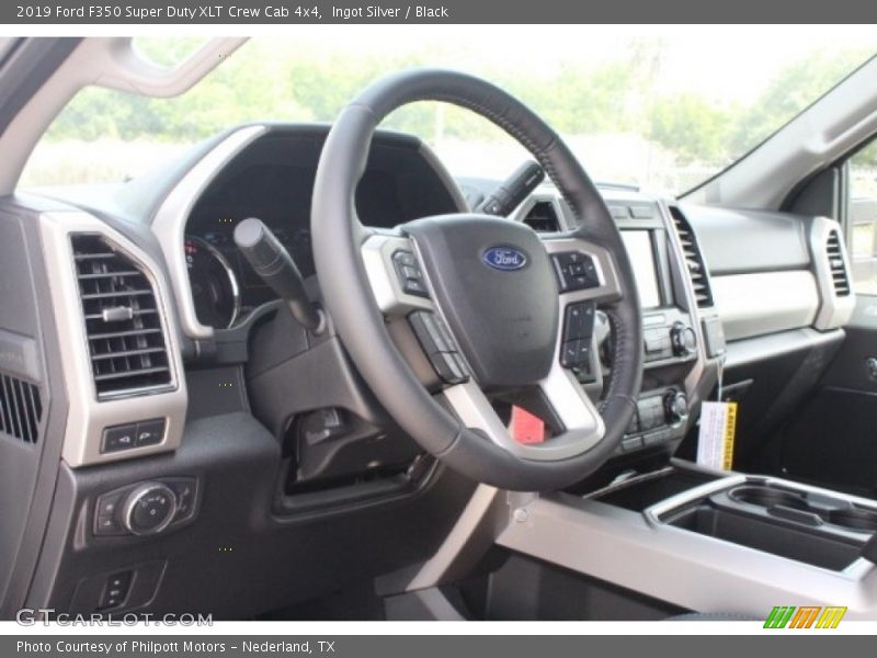 Ingot Silver / Black 2019 Ford F350 Super Duty XLT Crew Cab 4x4