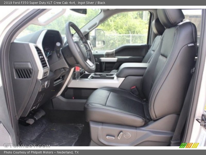 Ingot Silver / Black 2019 Ford F350 Super Duty XLT Crew Cab 4x4