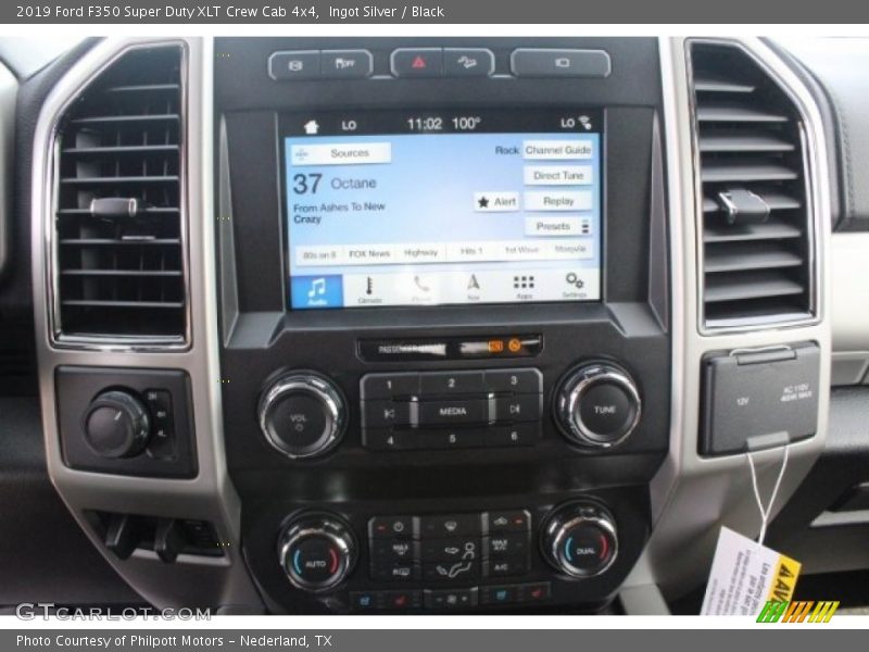 Ingot Silver / Black 2019 Ford F350 Super Duty XLT Crew Cab 4x4