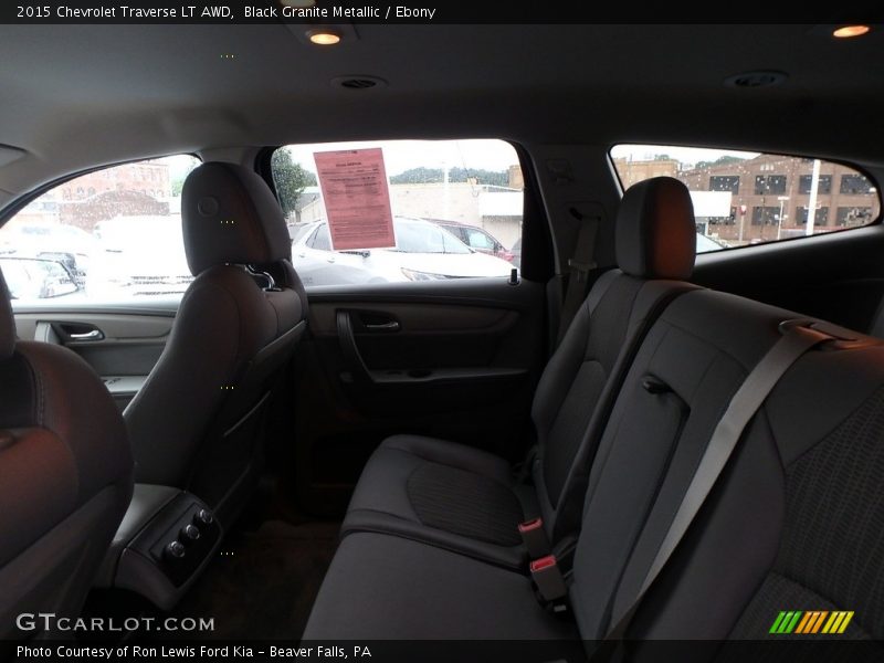Black Granite Metallic / Ebony 2015 Chevrolet Traverse LT AWD