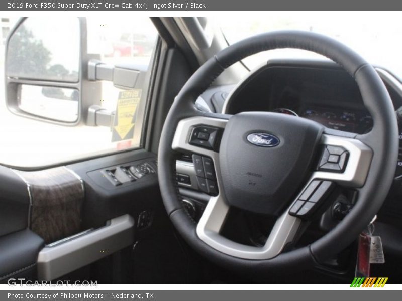 Ingot Silver / Black 2019 Ford F350 Super Duty XLT Crew Cab 4x4