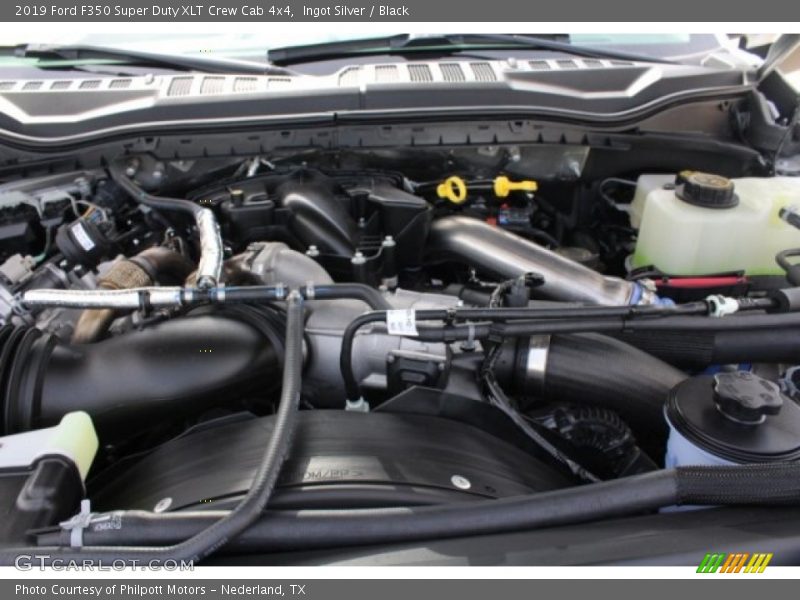 Ingot Silver / Black 2019 Ford F350 Super Duty XLT Crew Cab 4x4