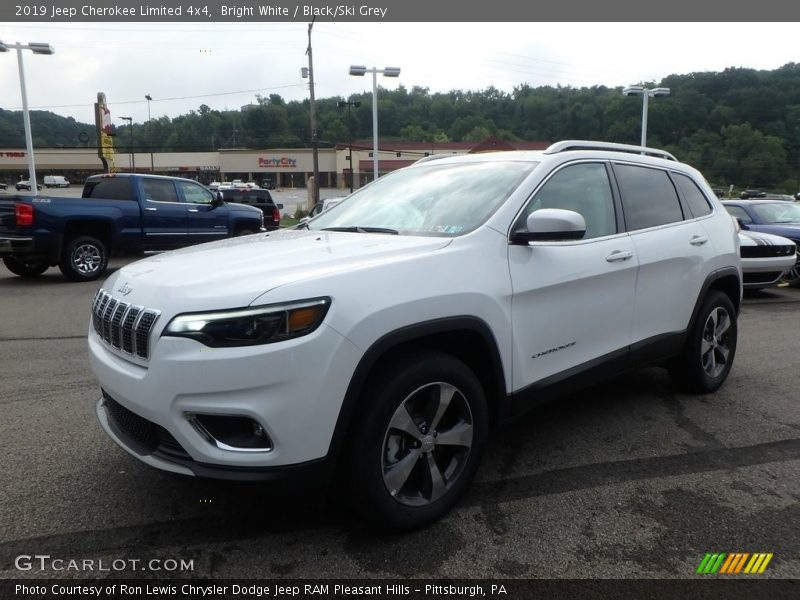 Bright White / Black/Ski Grey 2019 Jeep Cherokee Limited 4x4