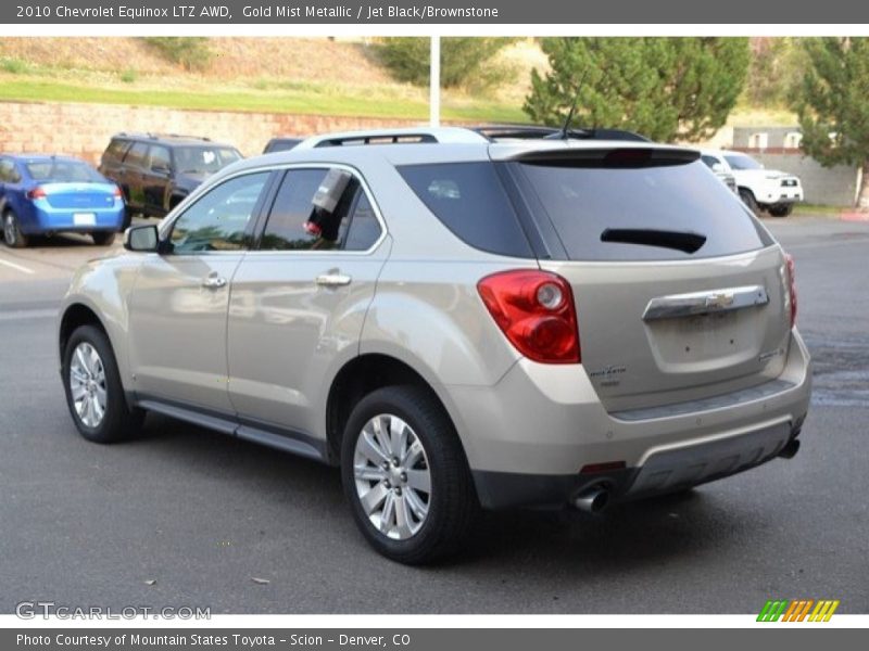 Gold Mist Metallic / Jet Black/Brownstone 2010 Chevrolet Equinox LTZ AWD
