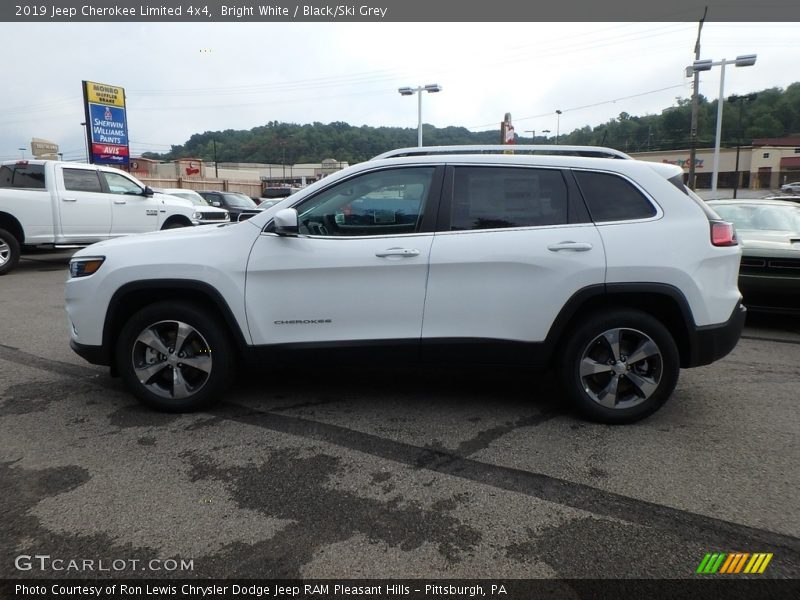 Bright White / Black/Ski Grey 2019 Jeep Cherokee Limited 4x4