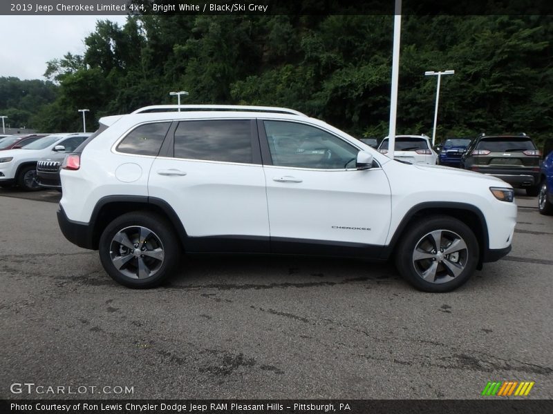 Bright White / Black/Ski Grey 2019 Jeep Cherokee Limited 4x4