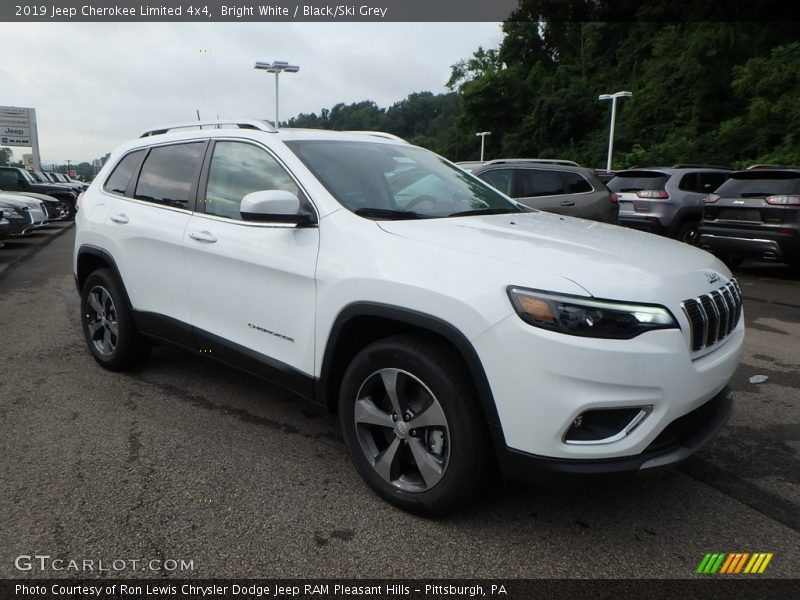 Bright White / Black/Ski Grey 2019 Jeep Cherokee Limited 4x4