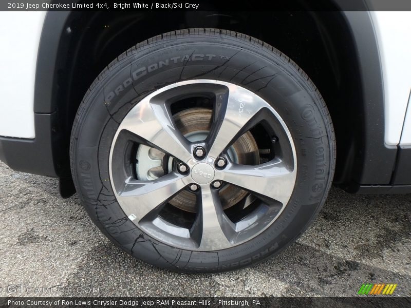 Bright White / Black/Ski Grey 2019 Jeep Cherokee Limited 4x4